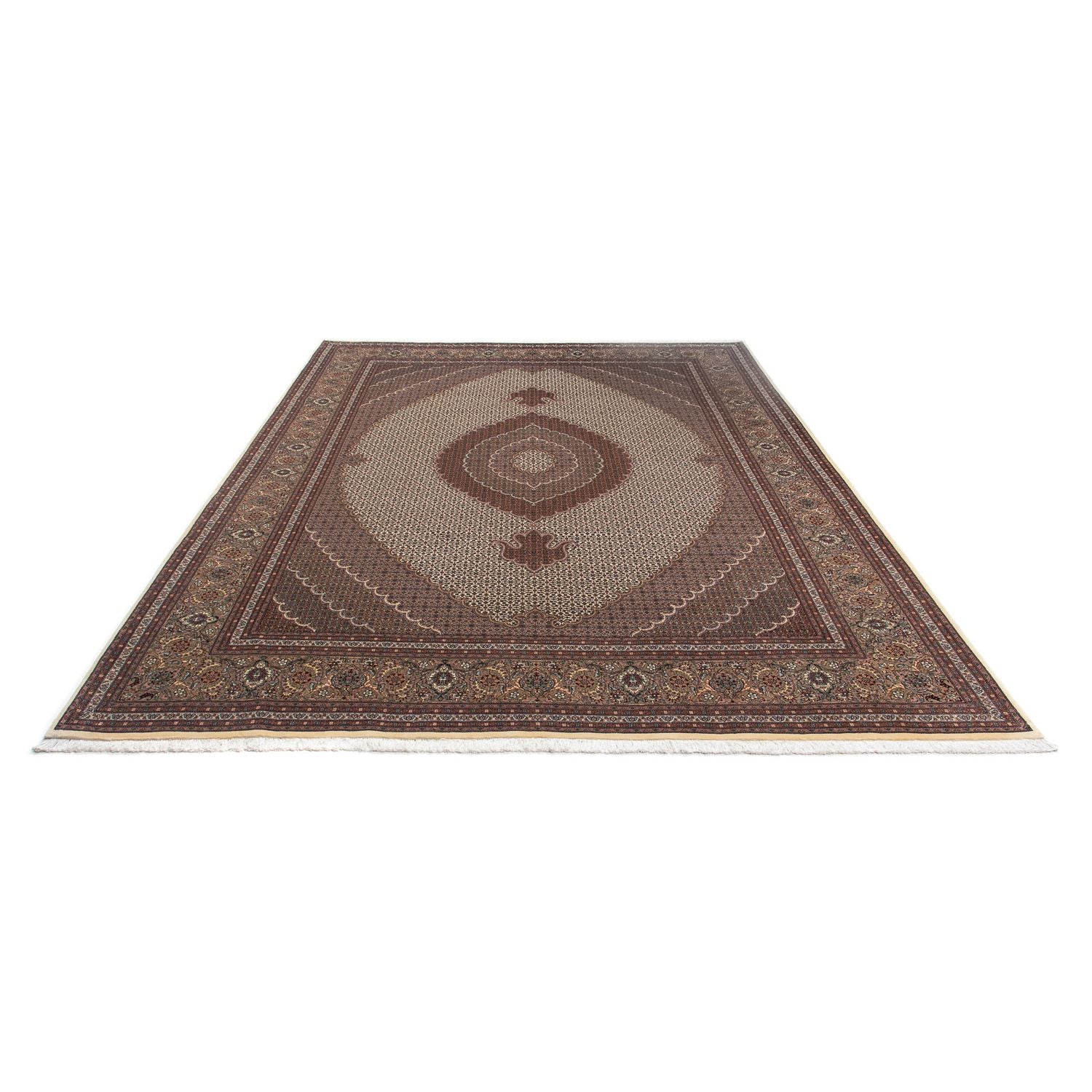 Alfombra persa - Tabriz - 348 x 255 cm - marrón