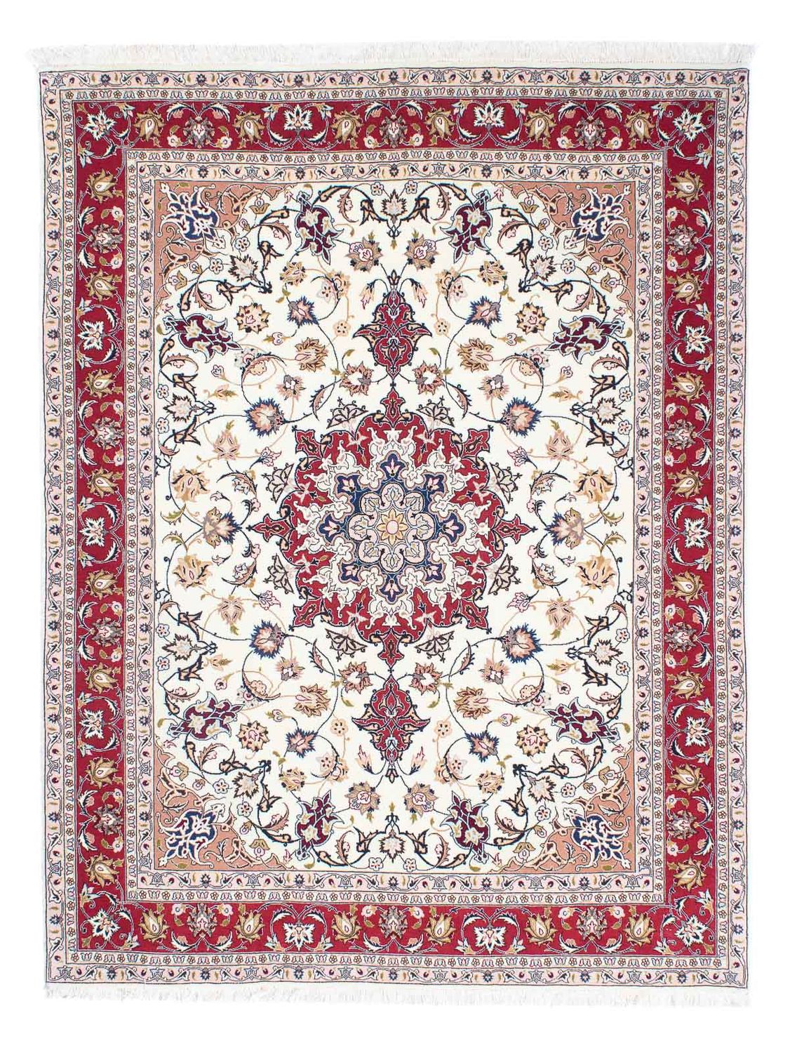 Alfombra Persa - Tabriz - Real - 197 x 151 cm - beige
