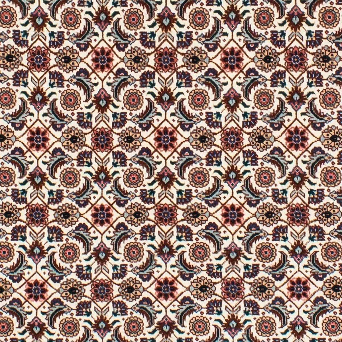 Alfombra Persa - Tabriz - Real redondo  - 151 x 151 cm - beige