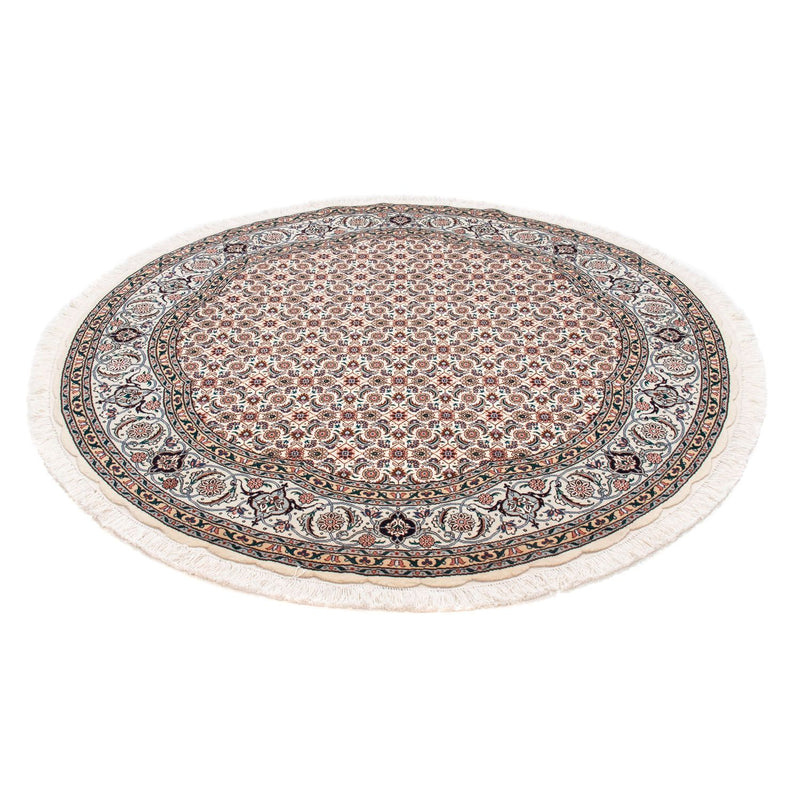 Alfombra Persa - Tabriz - Real redondo  - 151 x 151 cm - beige