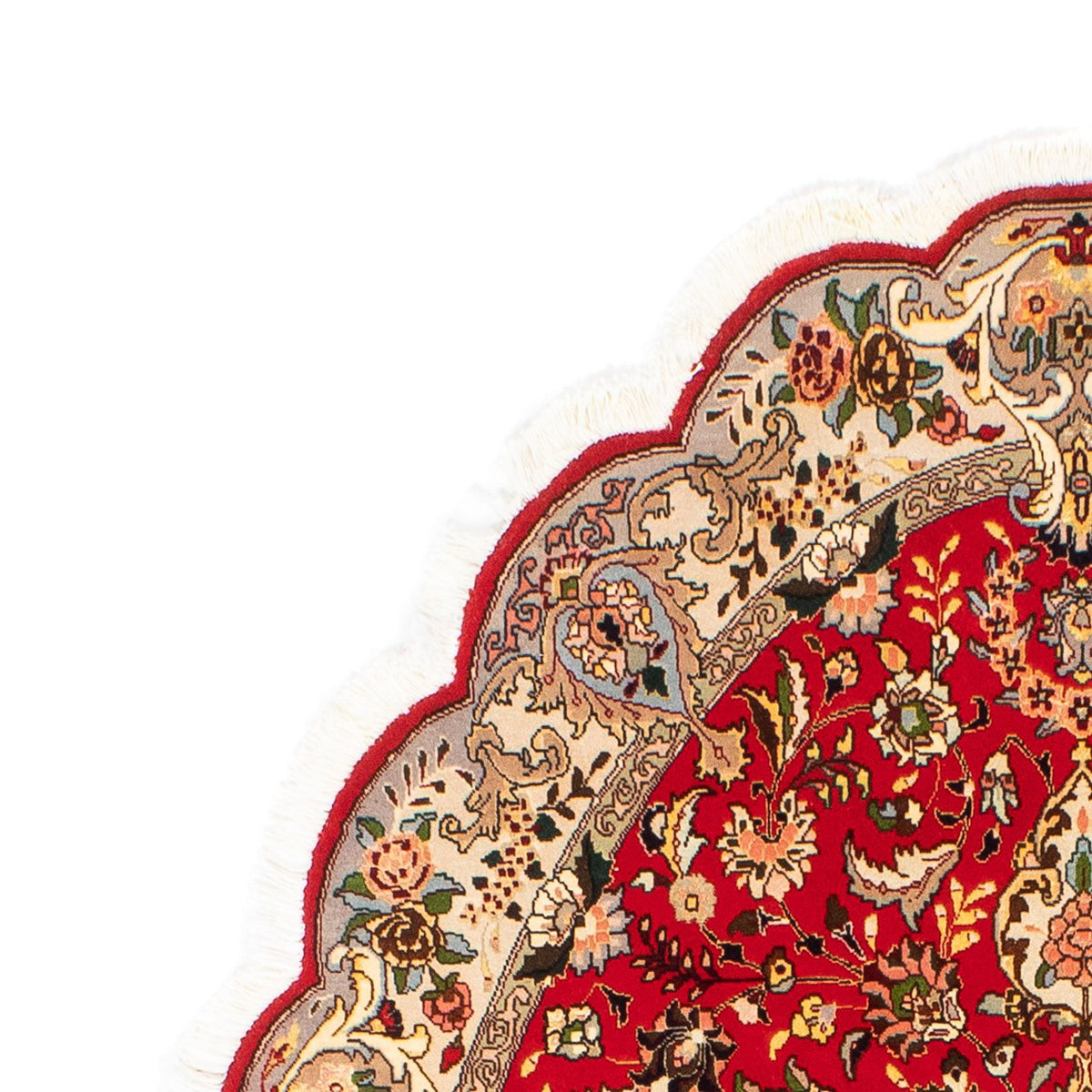 Alfombra Persa - Tabriz - Real oval  - 200 x 130 cm - rojo