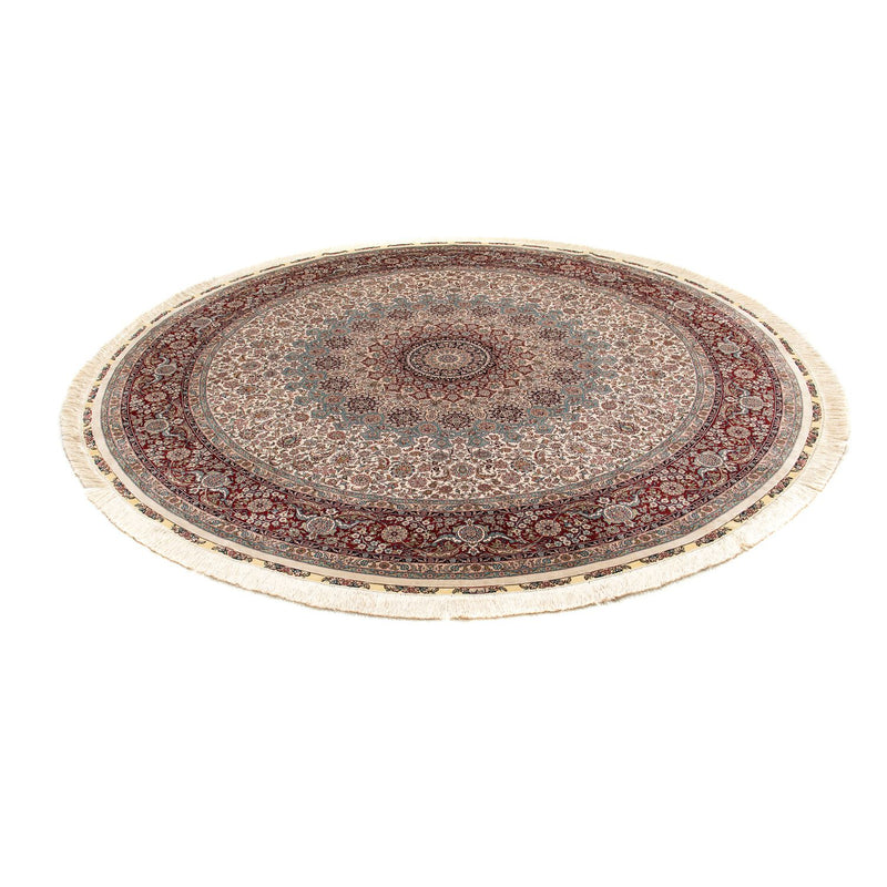 Alfombra oriental - Hereke redondo  - 215 x 215 cm - marrón claro