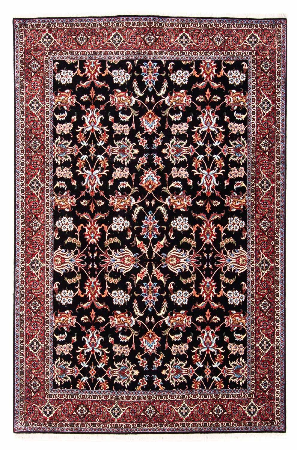 Alfombra persa - Bidjar - 244 x 168 cm - azul oscuro