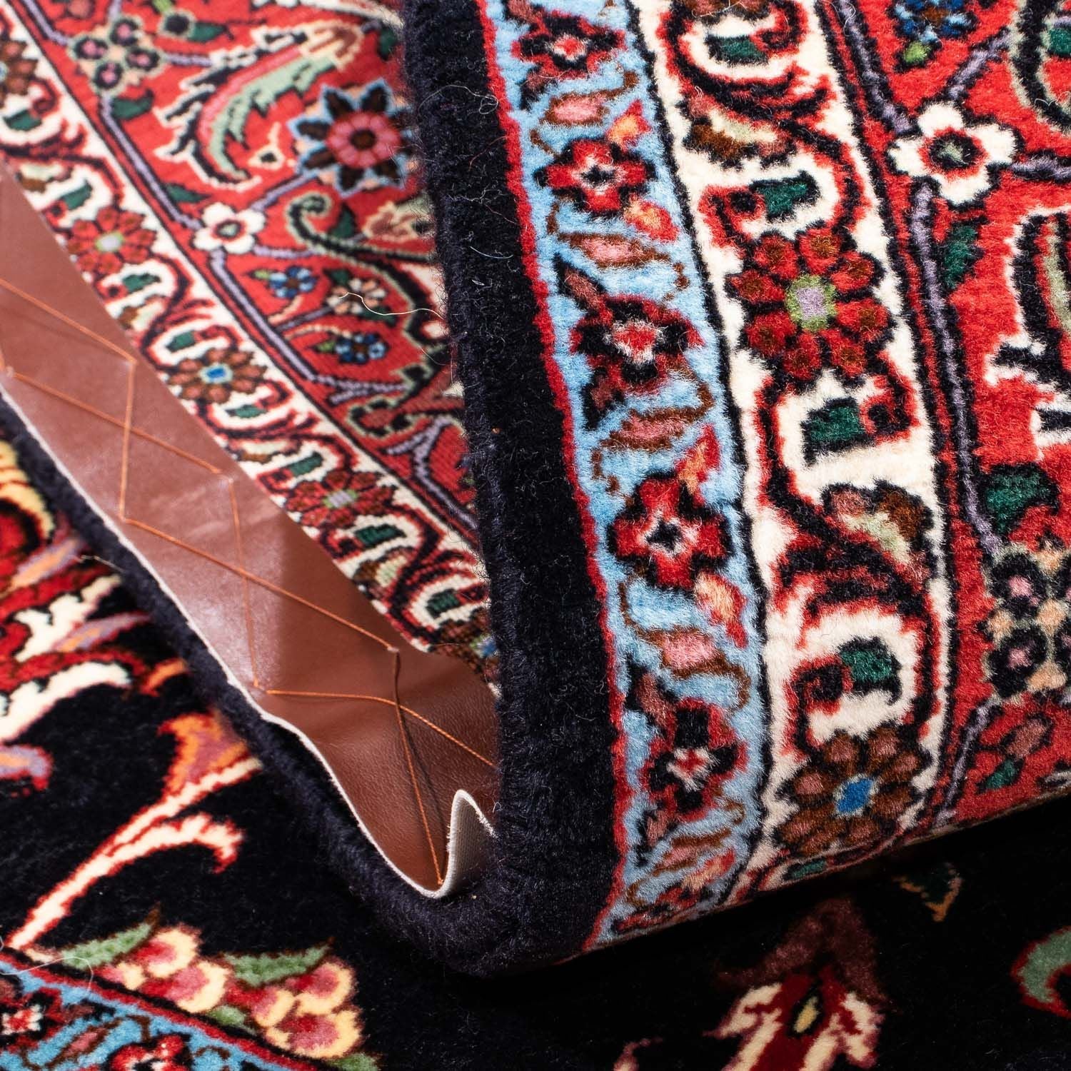 Alfombra persa - Bidjar - 244 x 168 cm - azul oscuro