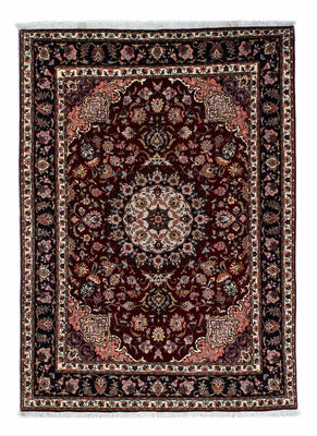 Alfombra Persa - Tabriz - Real - 214 x 153 cm - rojo oscuro