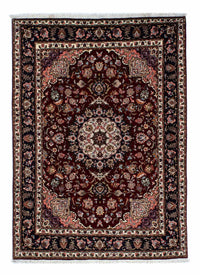 Alfombra Persa - Tabriz - Real - 214 x 153 cm - rojo oscuro