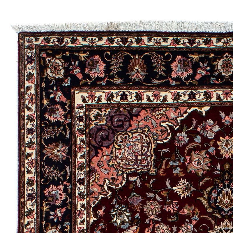 Alfombra Persa - Tabriz - Real - 214 x 153 cm - rojo oscuro