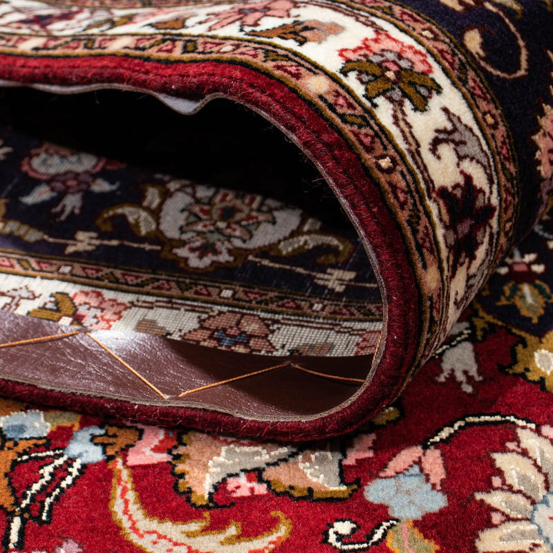 Alfombra Persa - Tabriz - Real - 214 x 153 cm - rojo oscuro