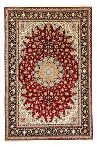 Alfombra Persa - Tabriz - Real - 352 x 249 cm - rojo oscuro