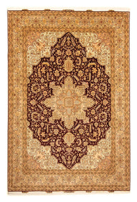 Alfombra Persa - Tabriz - Real - 346 x 245 cm - marrón claro