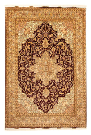Alfombra Persa - Tabriz - Real - 346 x 245 cm - marrón claro