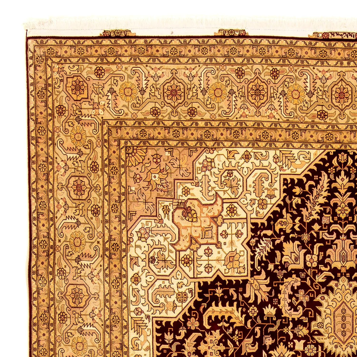 Alfombra Persa - Tabriz - Real - 346 x 245 cm - marrón claro