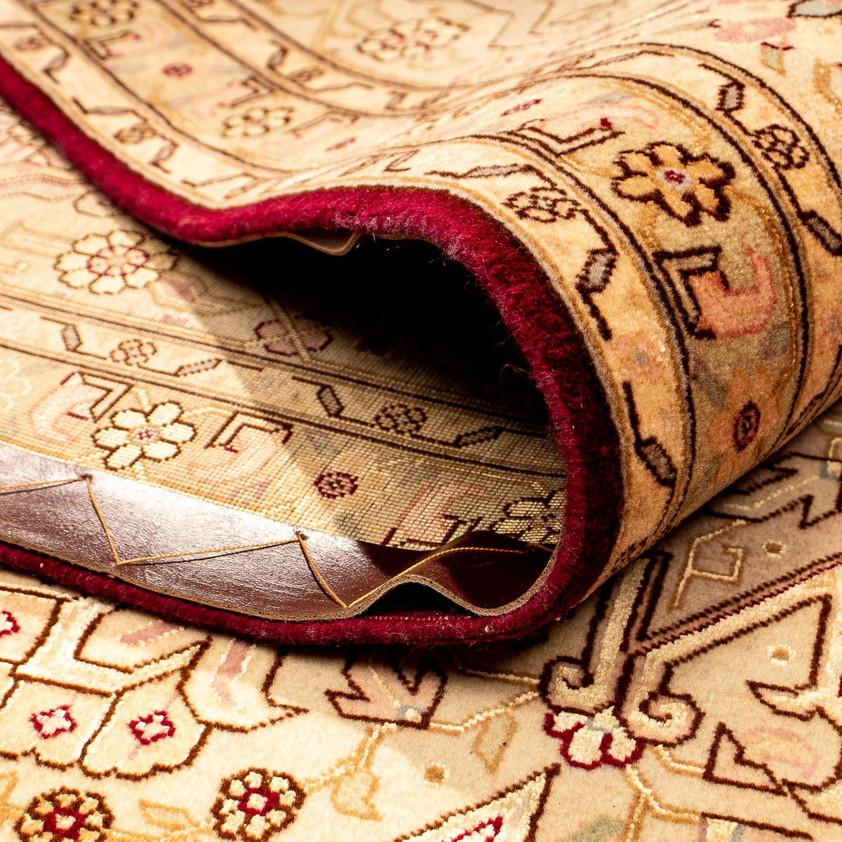 Alfombra Persa - Tabriz - Real - 346 x 245 cm - marrón claro