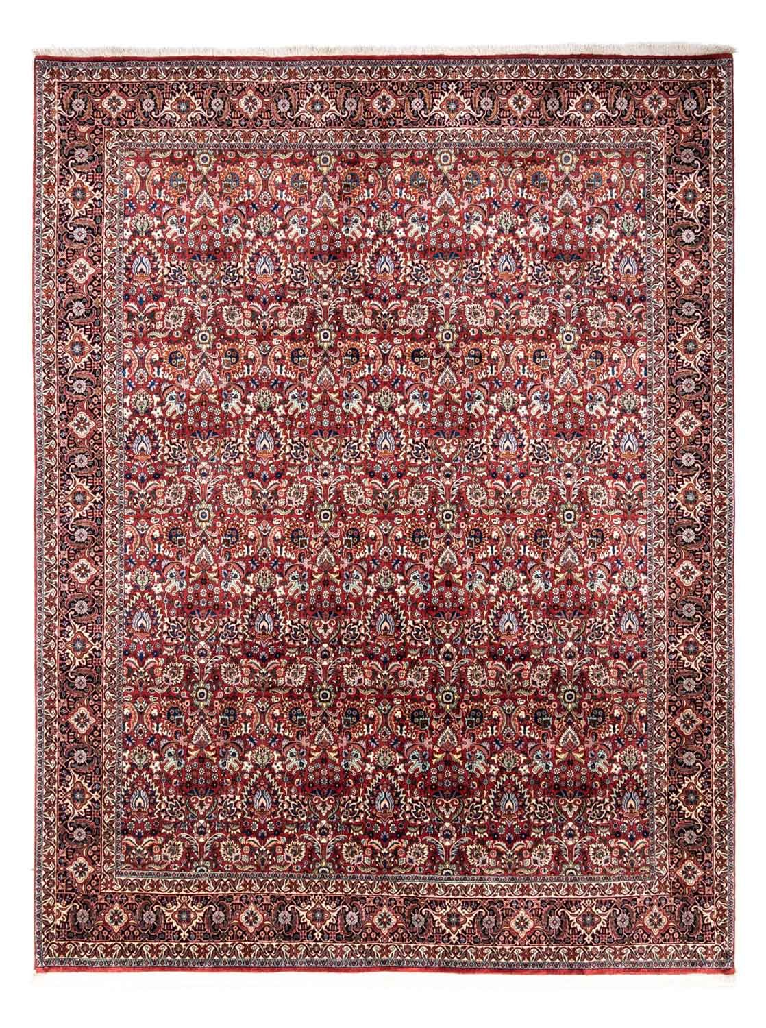 Alfombra persa - Bidjar - 343 x 255 cm - rojo