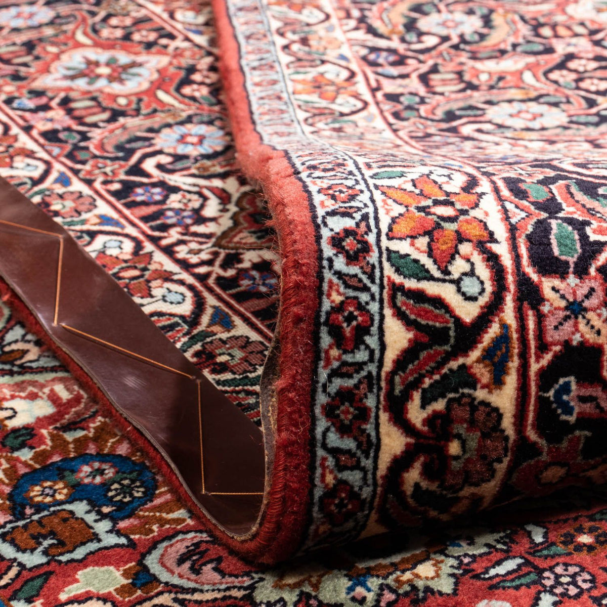 Alfombra persa - Bidjar - 343 x 255 cm - rojo