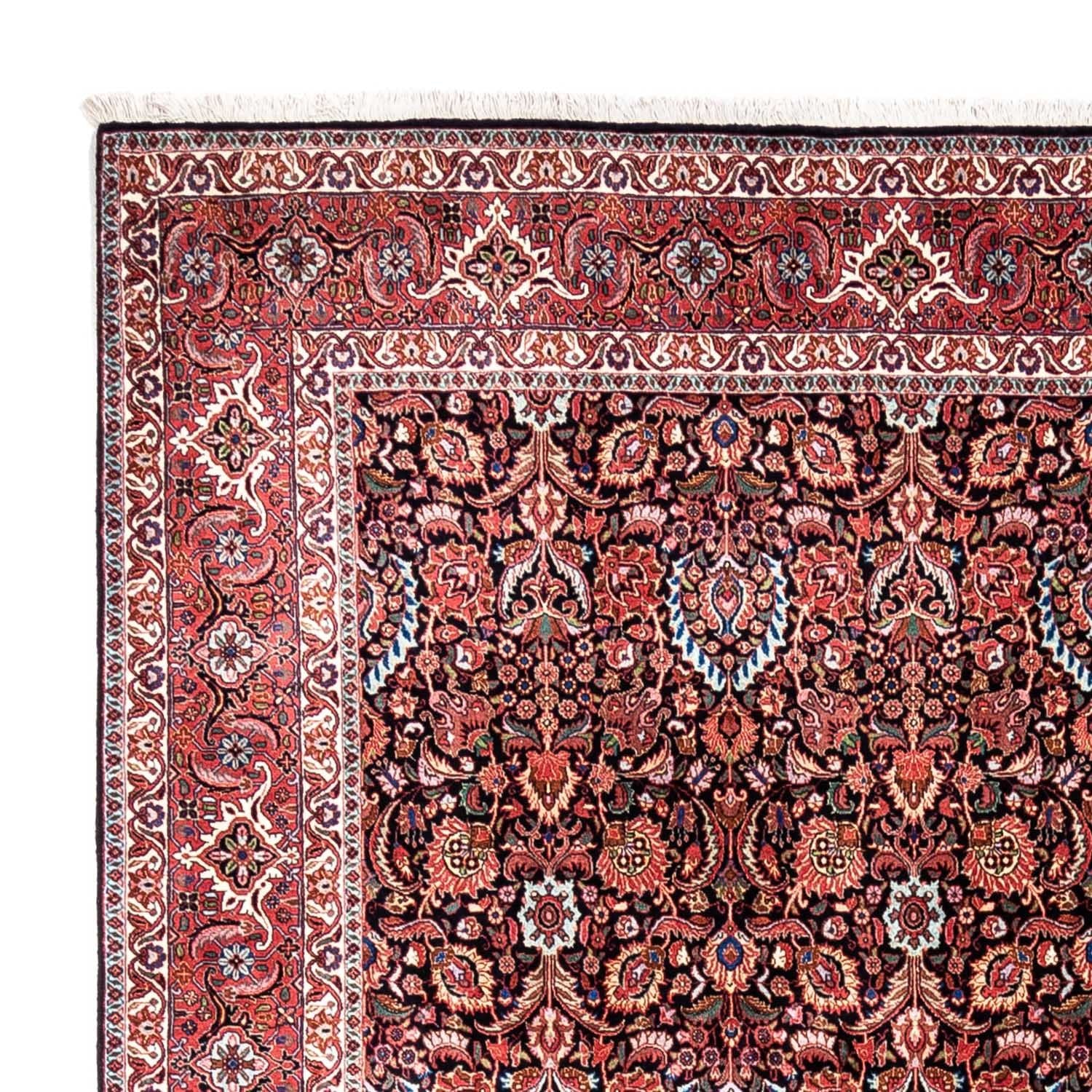 Alfombra persa - Bidjar - 342 x 256 cm - azul oscuro