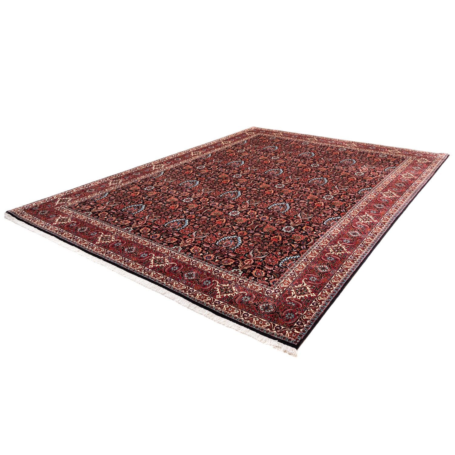 Alfombra persa - Bidjar - 342 x 256 cm - azul oscuro