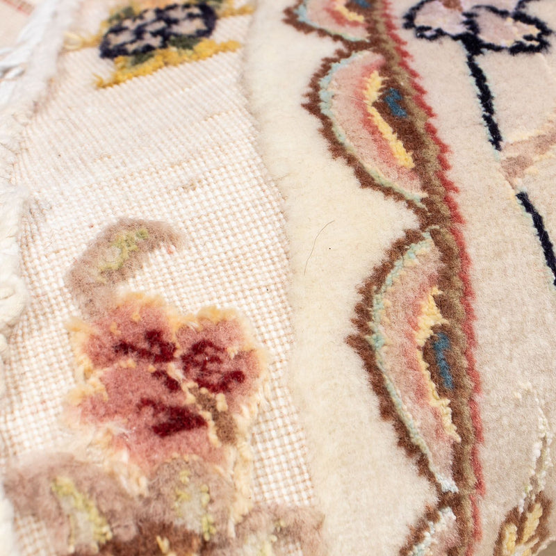 Alfombra Persa - Tabriz - Real redondo  - 207 x 207 cm - beige
