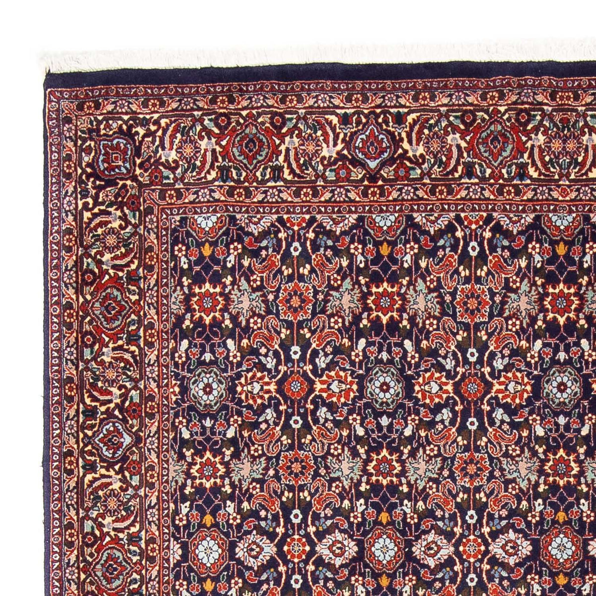 Alfombra persa - Bidjar - 247 x 163 cm - azul oscuro