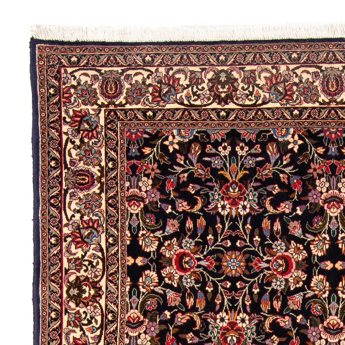 Alfombra persa - Bidjar - 266 x 150 cm - azul oscuro