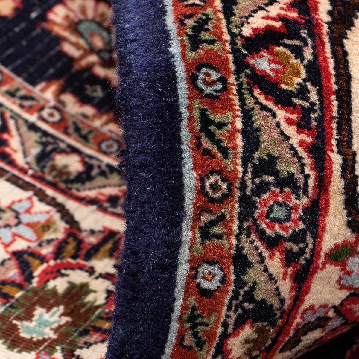 Alfombra persa - Bidjar - 266 x 150 cm - azul oscuro