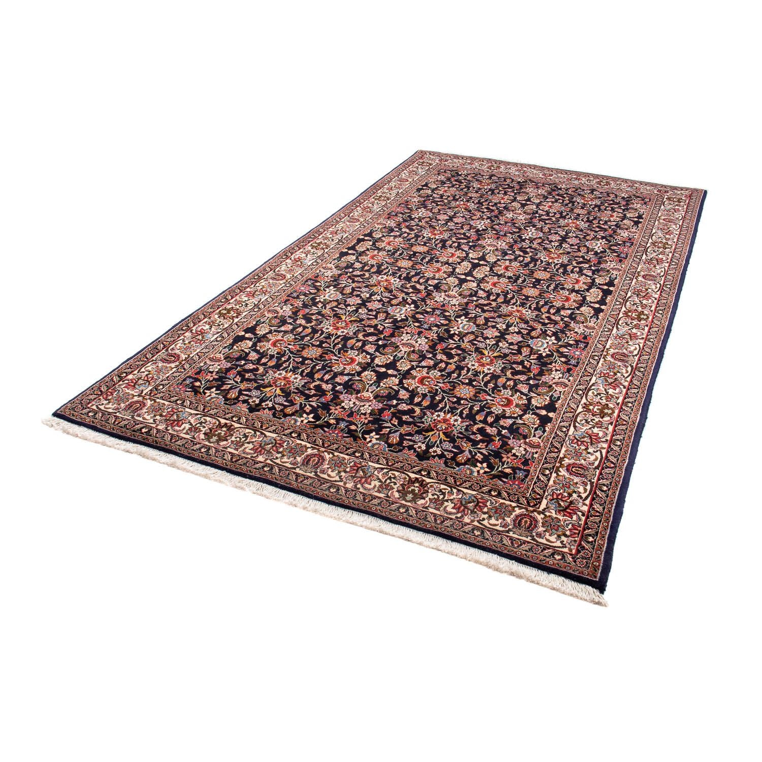 Alfombra persa - Bidjar - 266 x 150 cm - azul oscuro