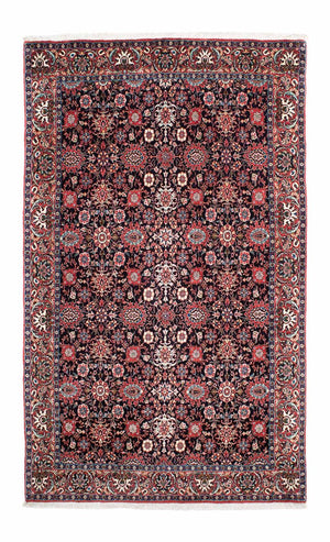 Alfombra persa - Bidjar - 219 x 130 cm - azul oscuro