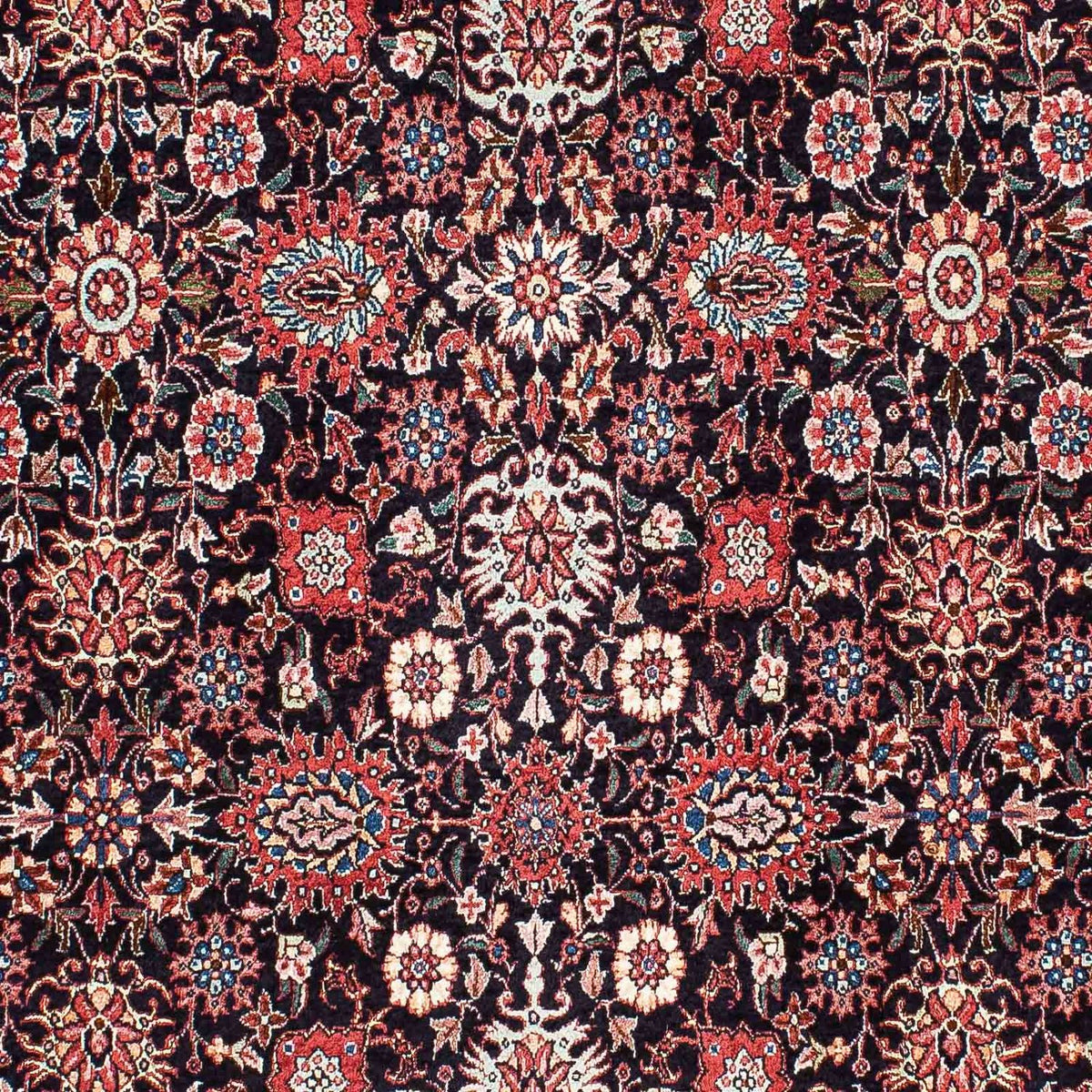 Alfombra persa - Bidjar - 219 x 130 cm - azul oscuro