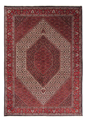 Alfombra persa - Bidjar - 251 x 171 cm - rojo oscuro