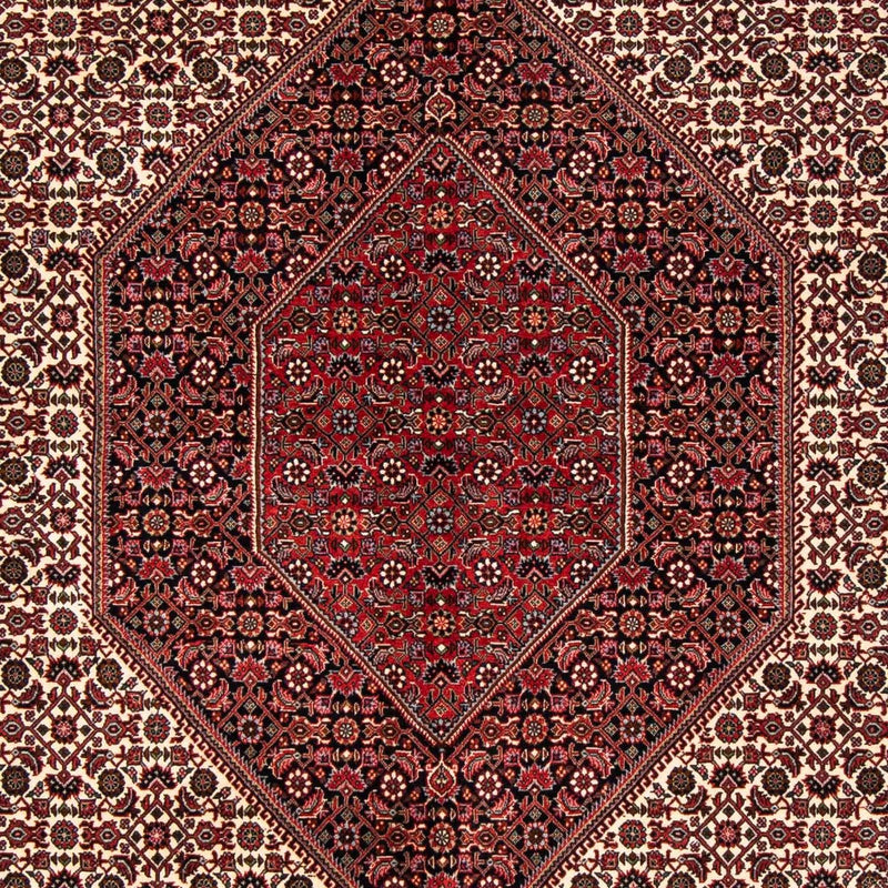Alfombra persa - Bidjar - 251 x 171 cm - rojo oscuro