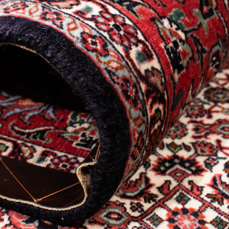 Alfombra persa - Bidjar - 251 x 171 cm - rojo oscuro