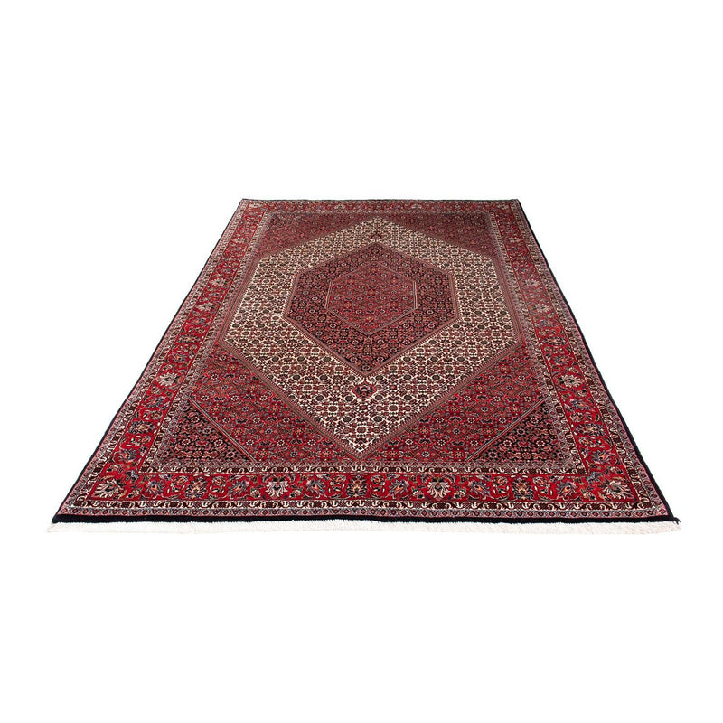 Alfombra persa - Bidjar - 251 x 171 cm - rojo oscuro
