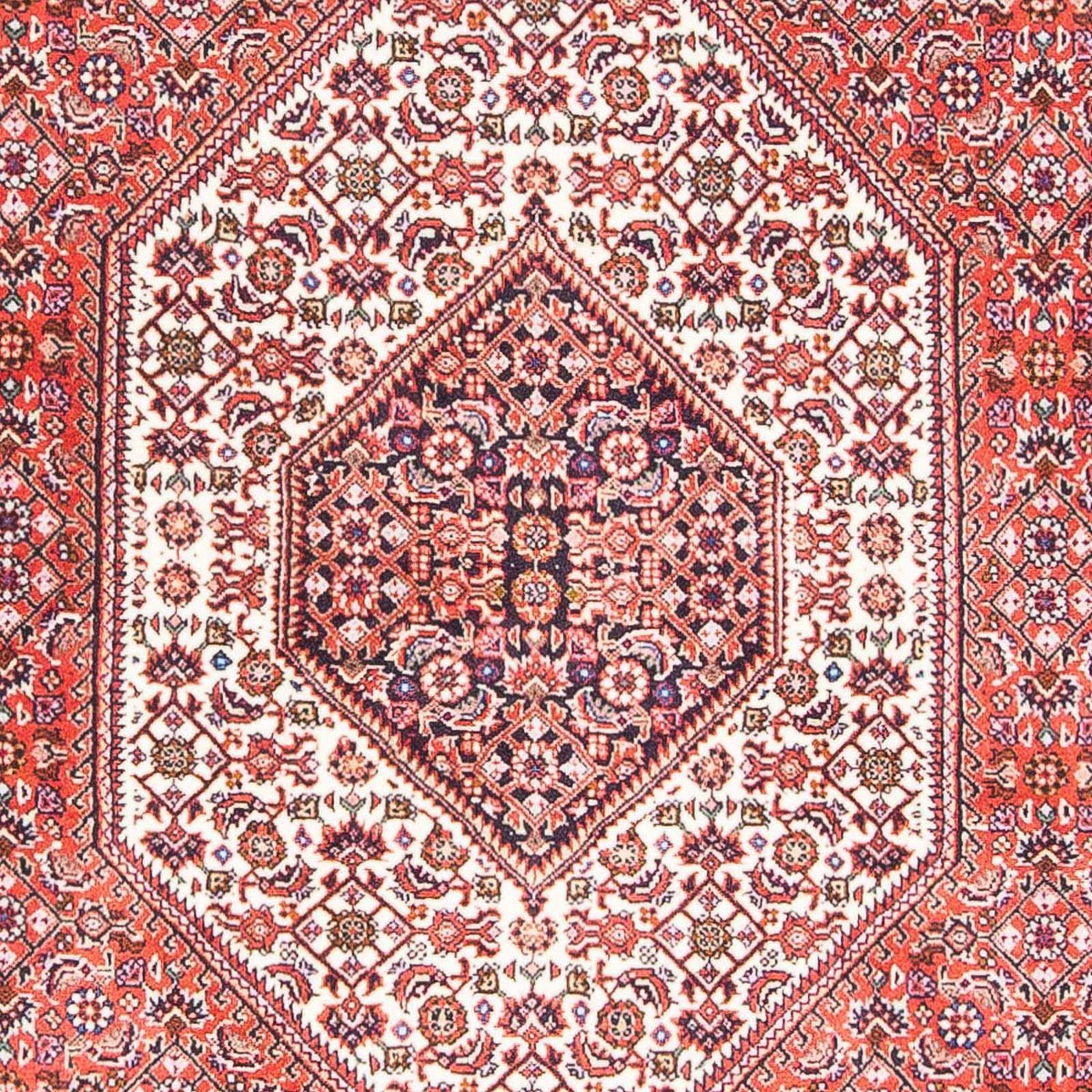 Alfombra persa - Bidjar - 175 x 110 cm - rojo claro