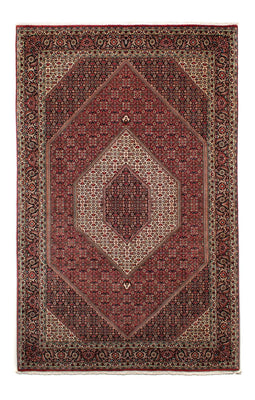 Alfombra persa - Bidjar - 305 x 203 cm - rojo oscuro