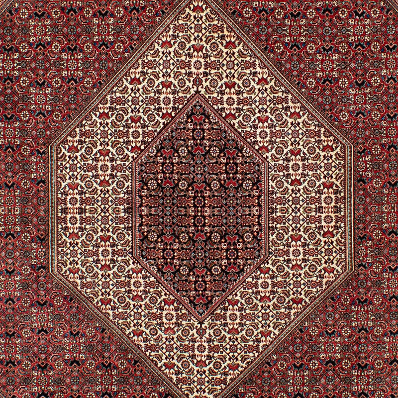 Alfombra persa - Bidjar - 305 x 203 cm - rojo oscuro