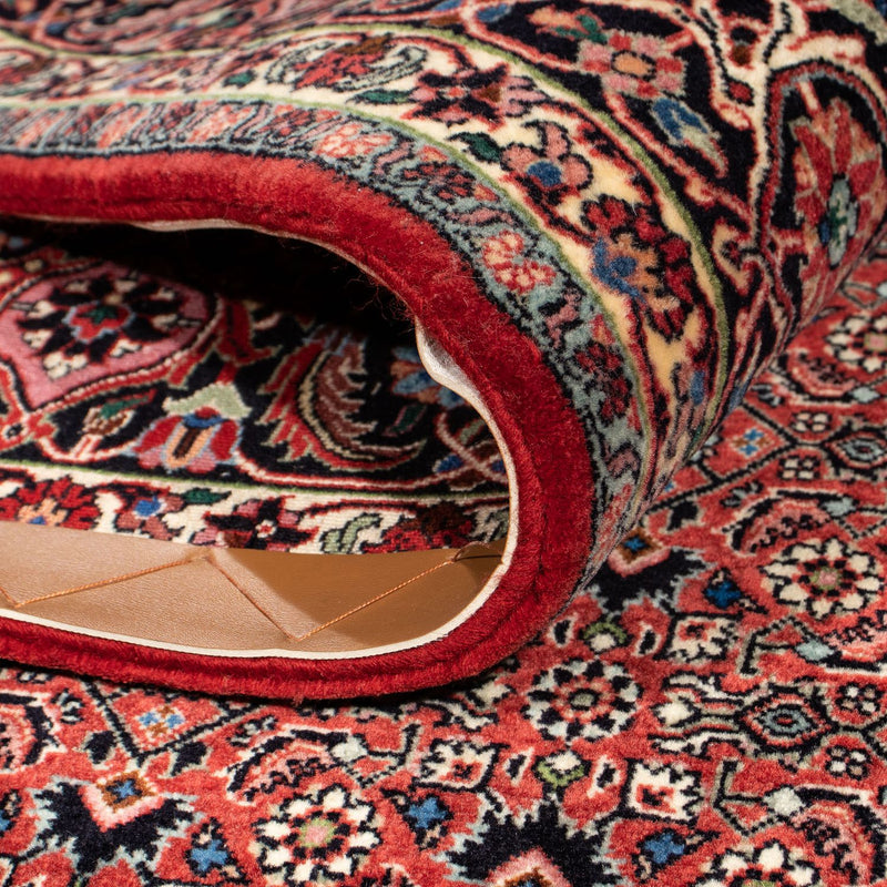 Alfombra persa - Bidjar - 305 x 203 cm - rojo oscuro