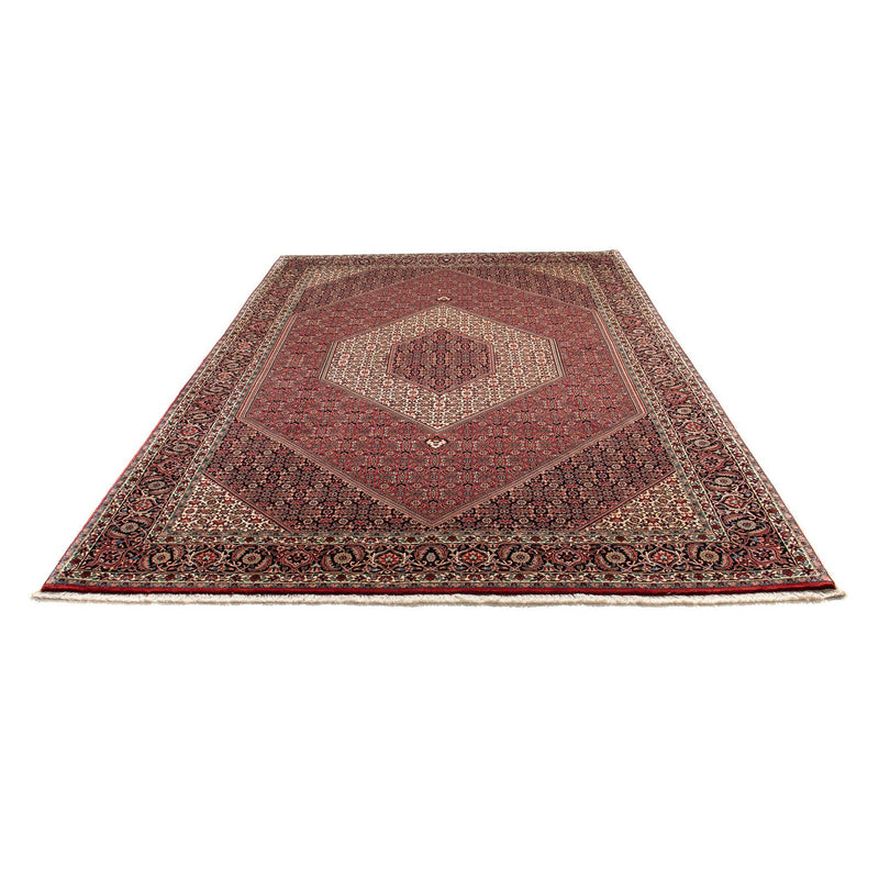 Alfombra persa - Bidjar - 305 x 203 cm - rojo oscuro