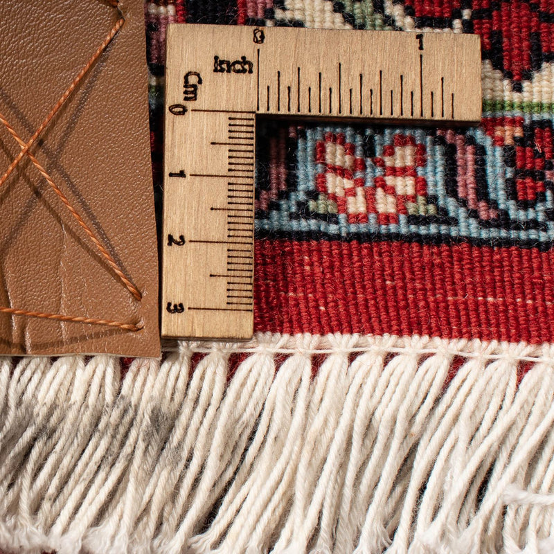 Alfombra persa - Bidjar - 305 x 203 cm - rojo oscuro