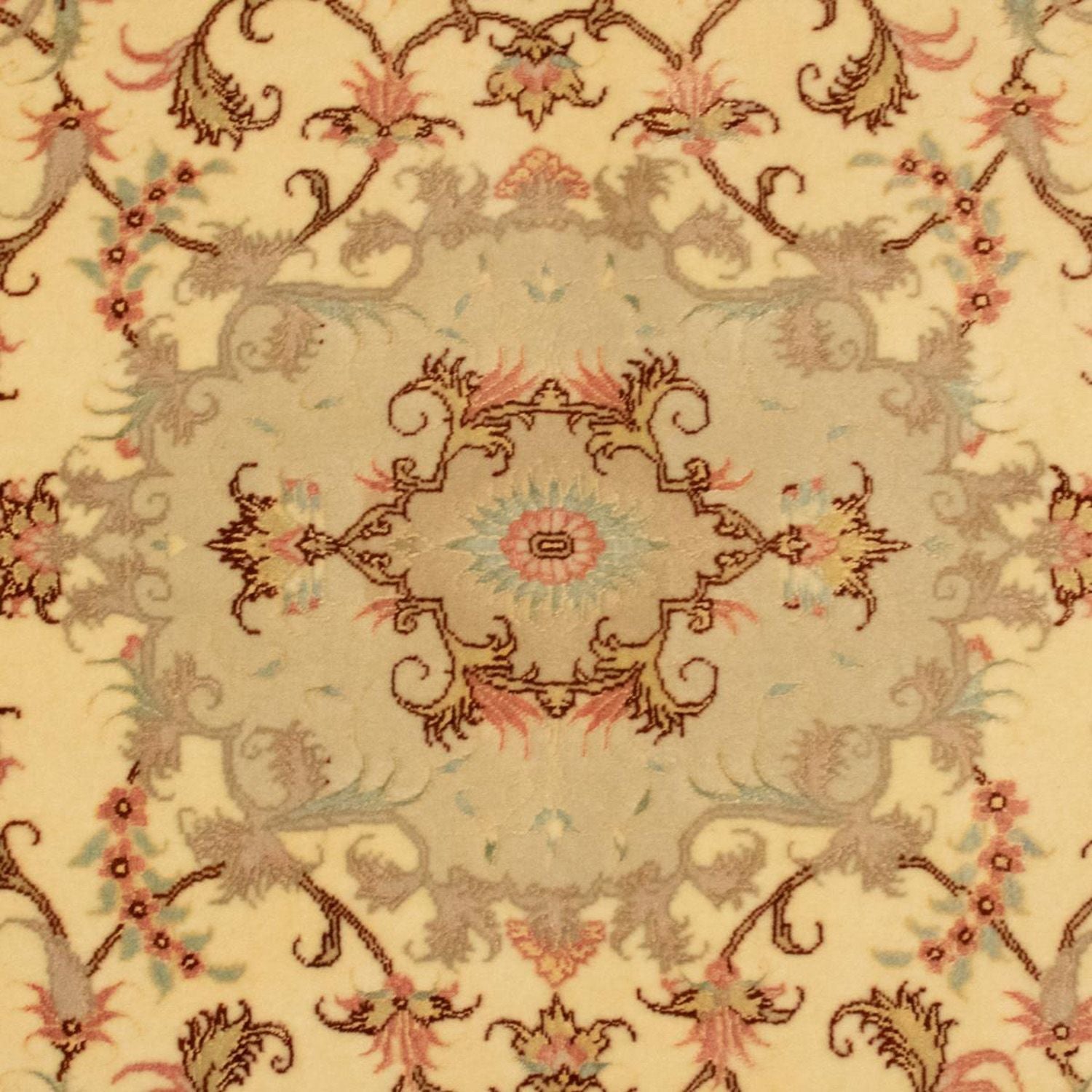 Alfombra Persa - Tabriz - Real - 149 x 99 cm - beige