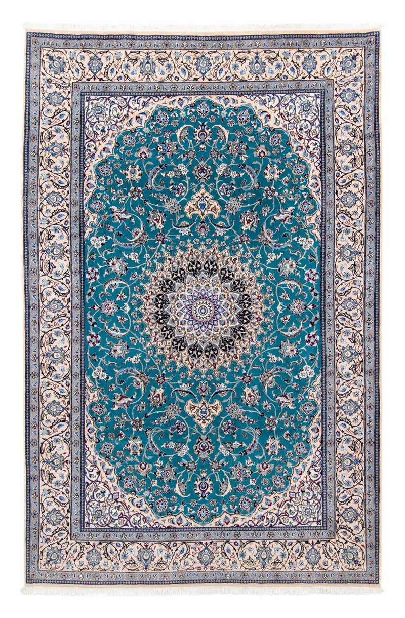 Alfombra Persa - Nain - Prima - 305 x 201 cm - azul marino
