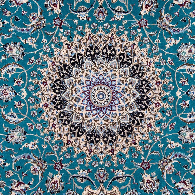 Alfombra Persa - Nain - Prima - 305 x 201 cm - azul marino