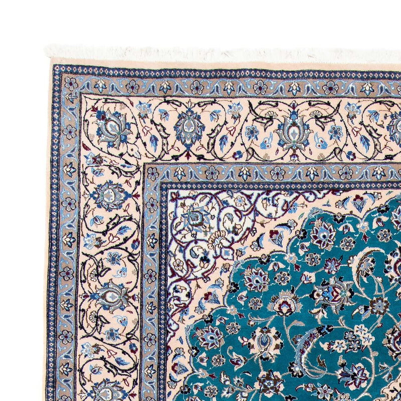 Alfombra Persa - Nain - Prima - 305 x 201 cm - azul marino