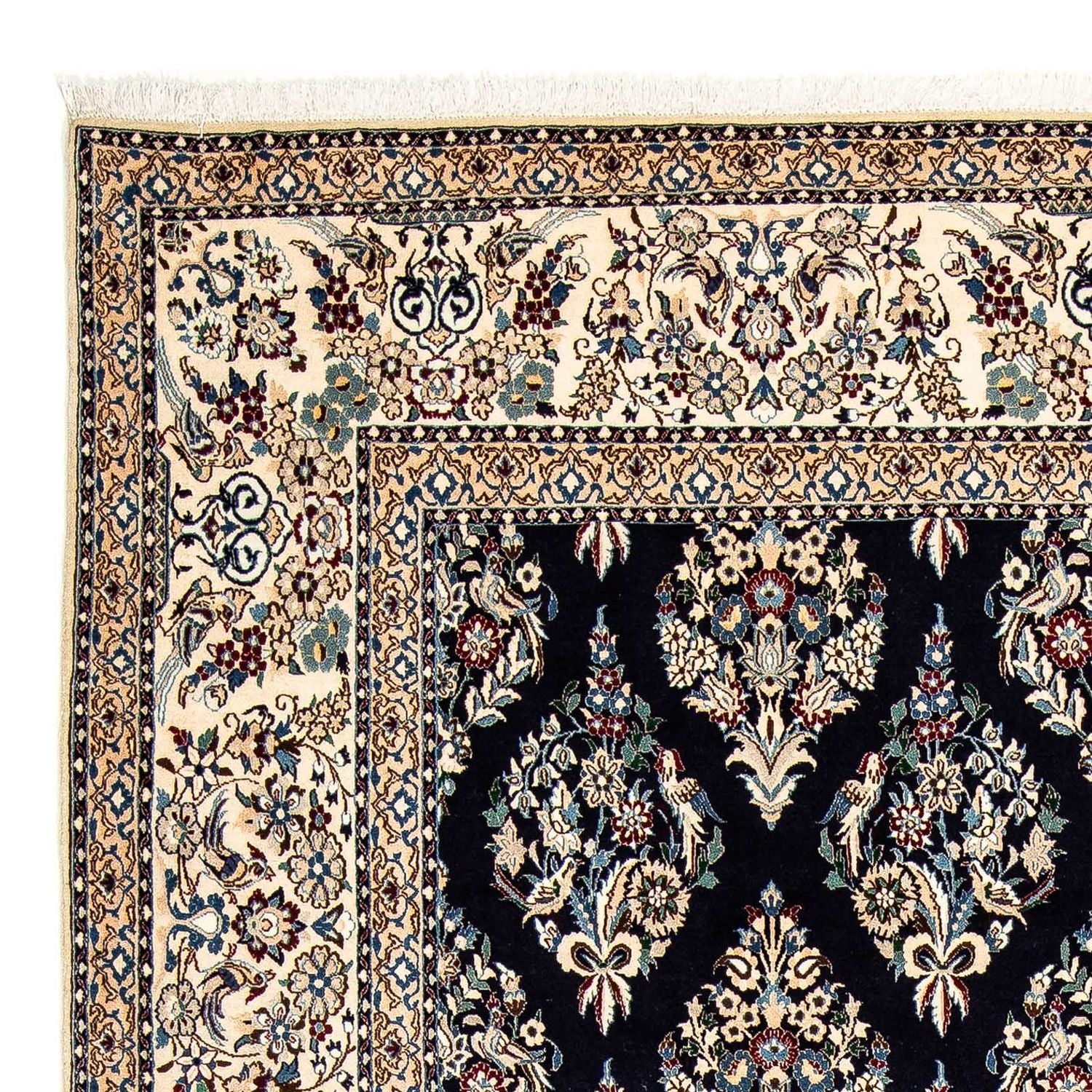 Alfombra Persa - Nain - Prima - 300 x 207 cm - azul oscuro