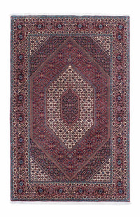 Alfombra persa - Bidjar - 203 x 130 cm - rojo claro