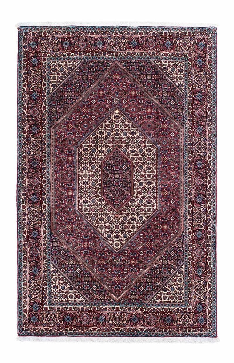 Alfombra persa - Bidjar - 203 x 130 cm - rojo claro