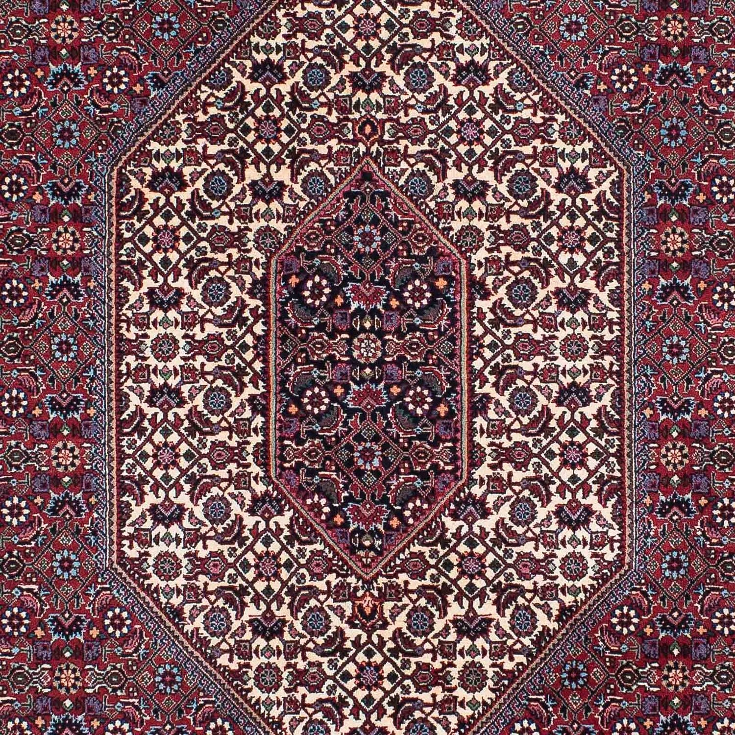 Alfombra persa - Bidjar - 203 x 130 cm - rojo claro