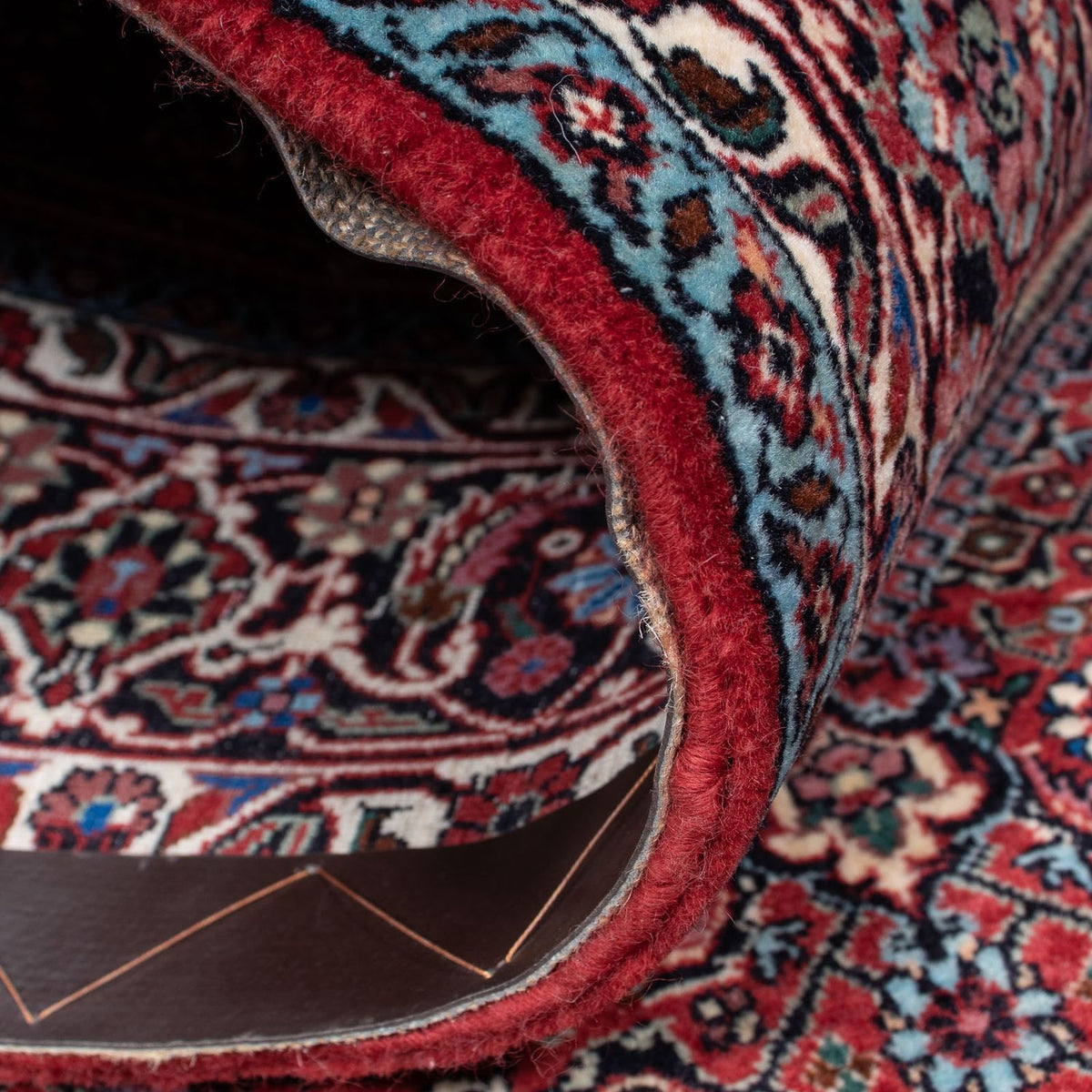 Alfombra persa - Bidjar - 203 x 130 cm - rojo claro