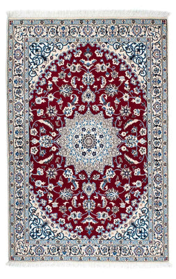 Alfombra Persa - Nain - Real - 175 x 112 cm - rojo oscuro