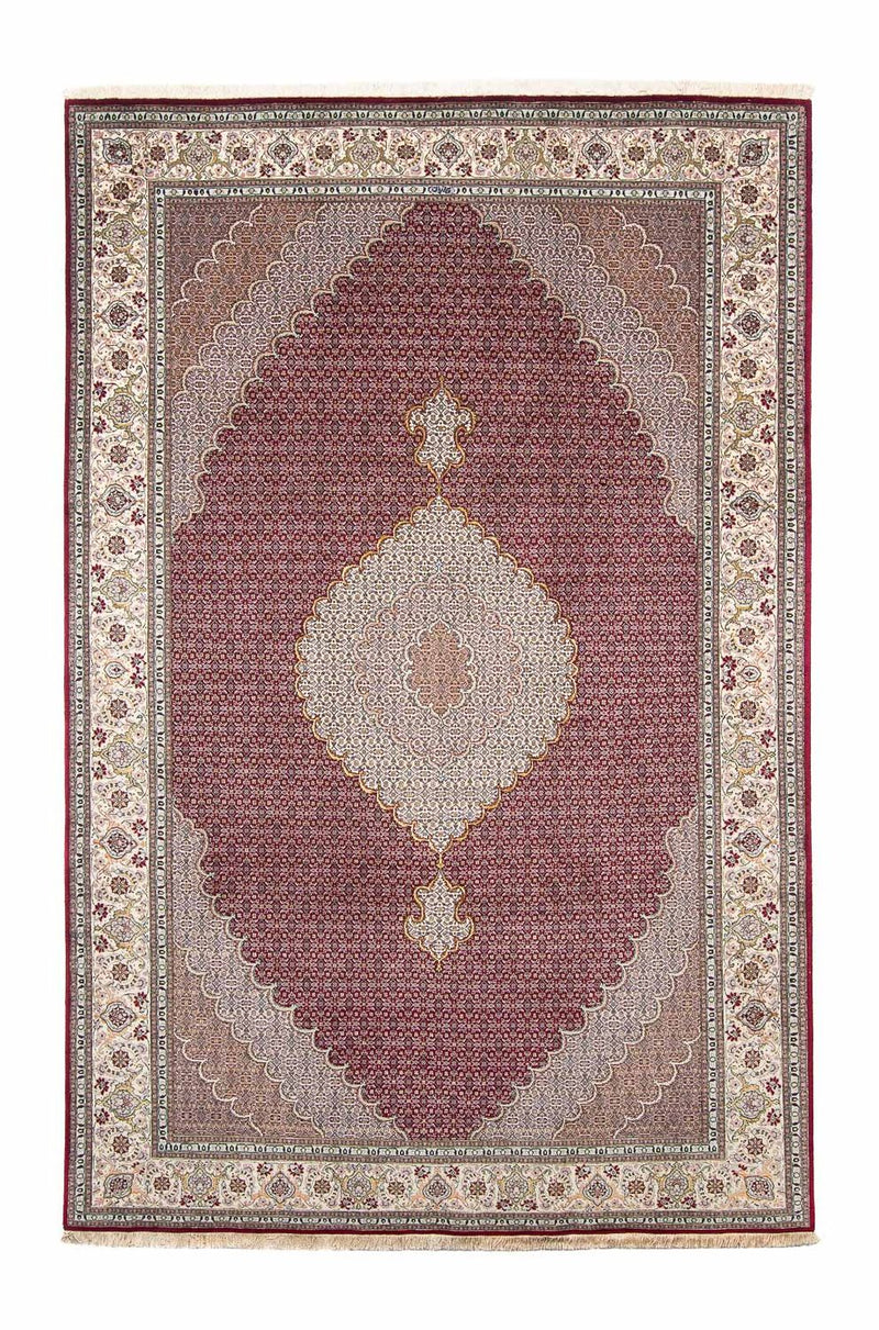 Alfombra persa - Tabriz - 297 x 203 cm - rojo oscuro
