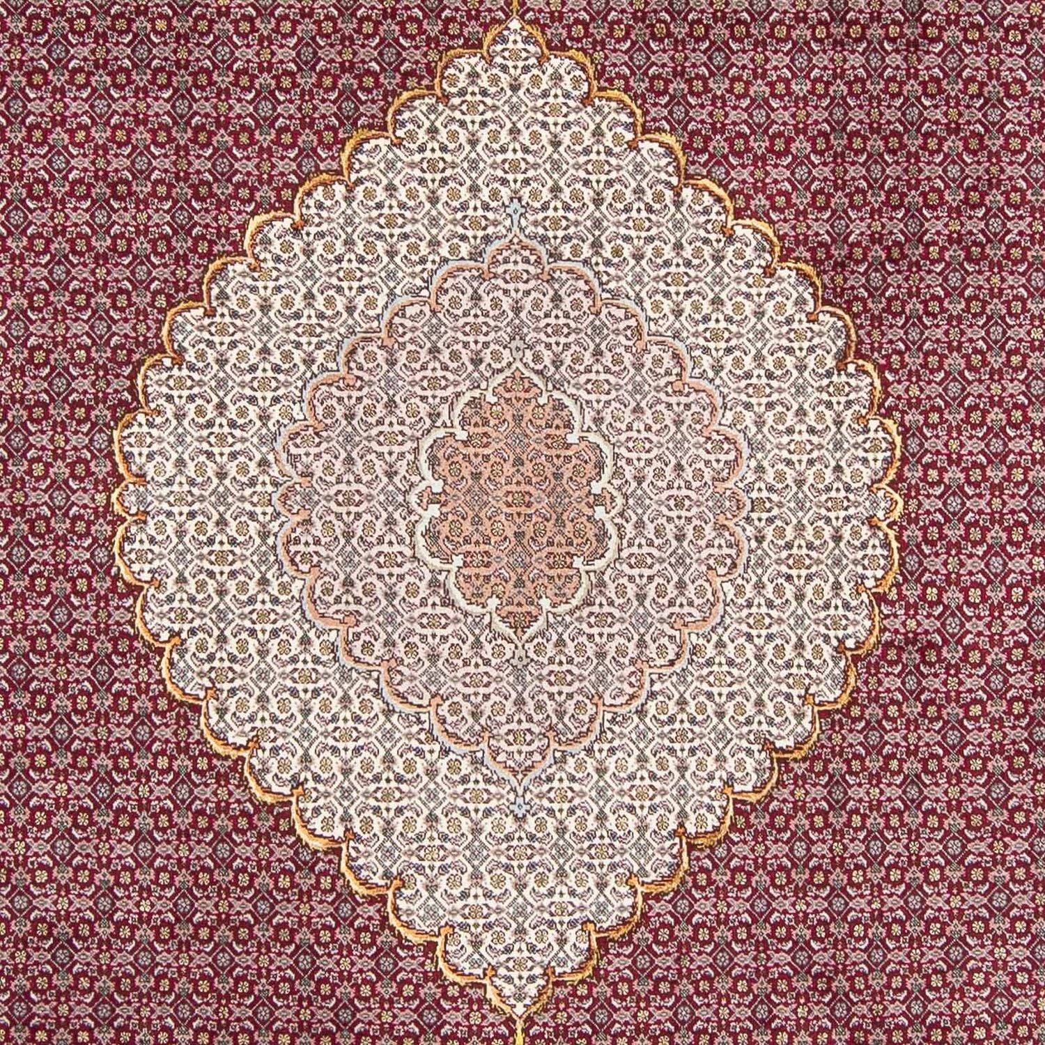 Alfombra persa - Tabriz - 297 x 203 cm - rojo oscuro